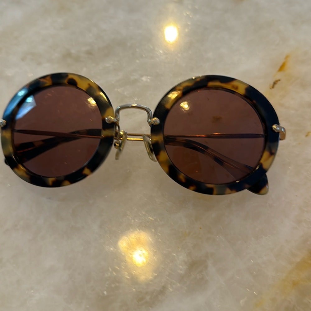 Lovely unusual shaped Miu Miu Italy Sunglasses